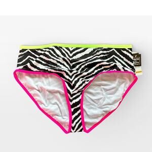 California Waves Zebra High Waist Bikini Bottoms Size 3 Plus (22/24) NWT